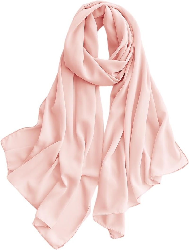 Harewom Chiffon Hijab for Women Sheer Shawl and Wraps for Wedding Bridal Scarves Summer Lightweight Sun-proof Scarf - Image 1